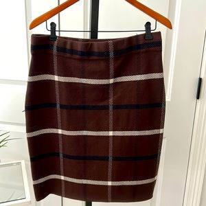 Pull on knee length skirt